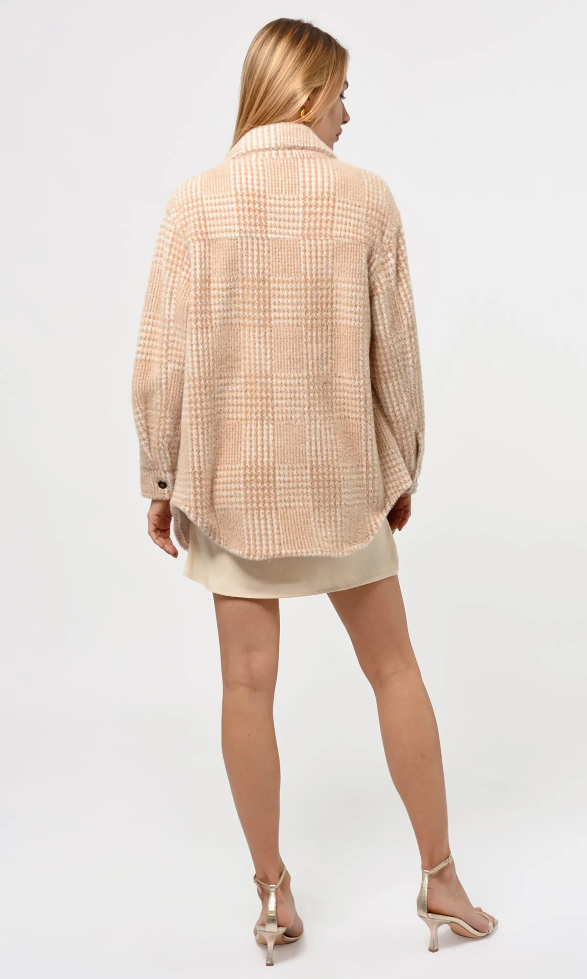 Aly Glenplaid Cozy Soft Shirt Jacket - FINAL SALE
