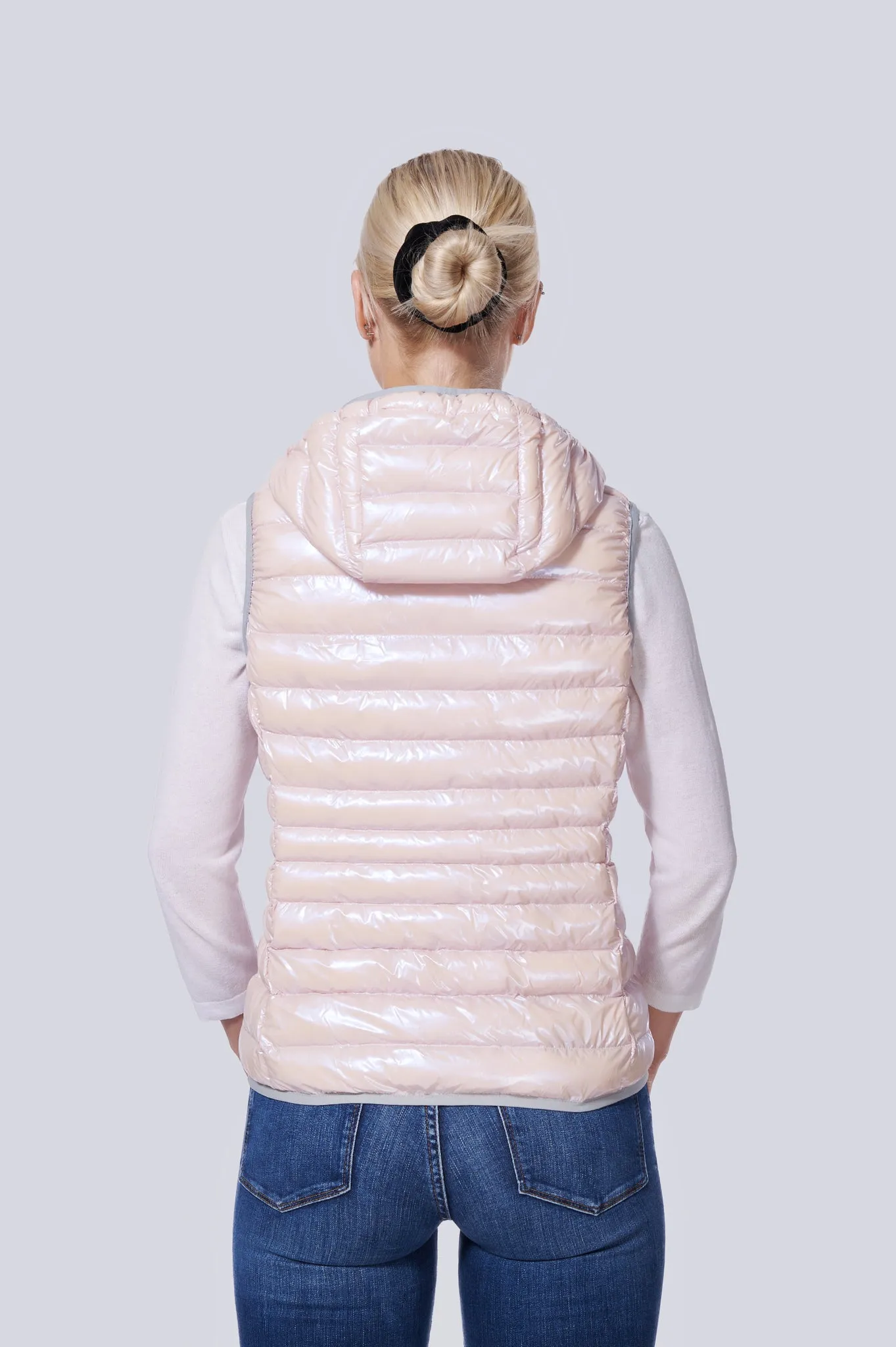 Arwen Vegan Down Vest | Pearl Pink