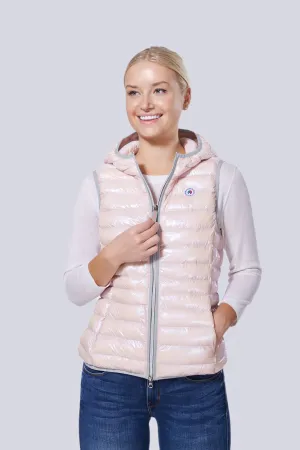 Arwen Vegan Down Vest | Pearl Pink