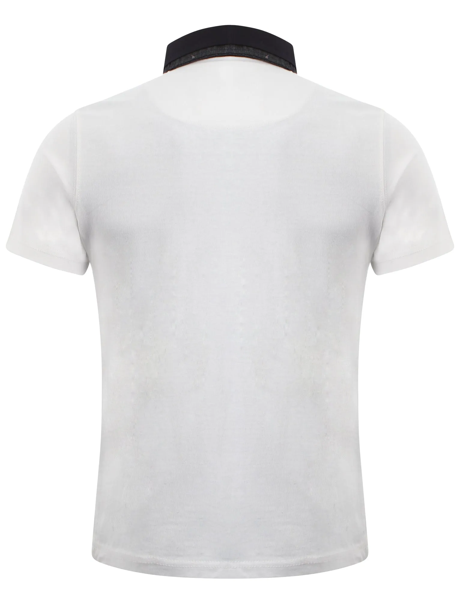 Bartlow cotton polo shirt in white - D-Code