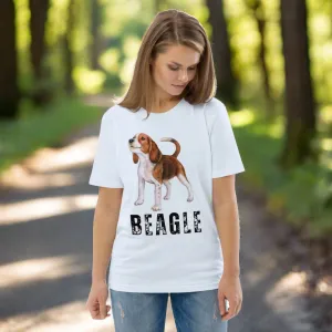 Beagle Love, Unisex organic t-shirt
