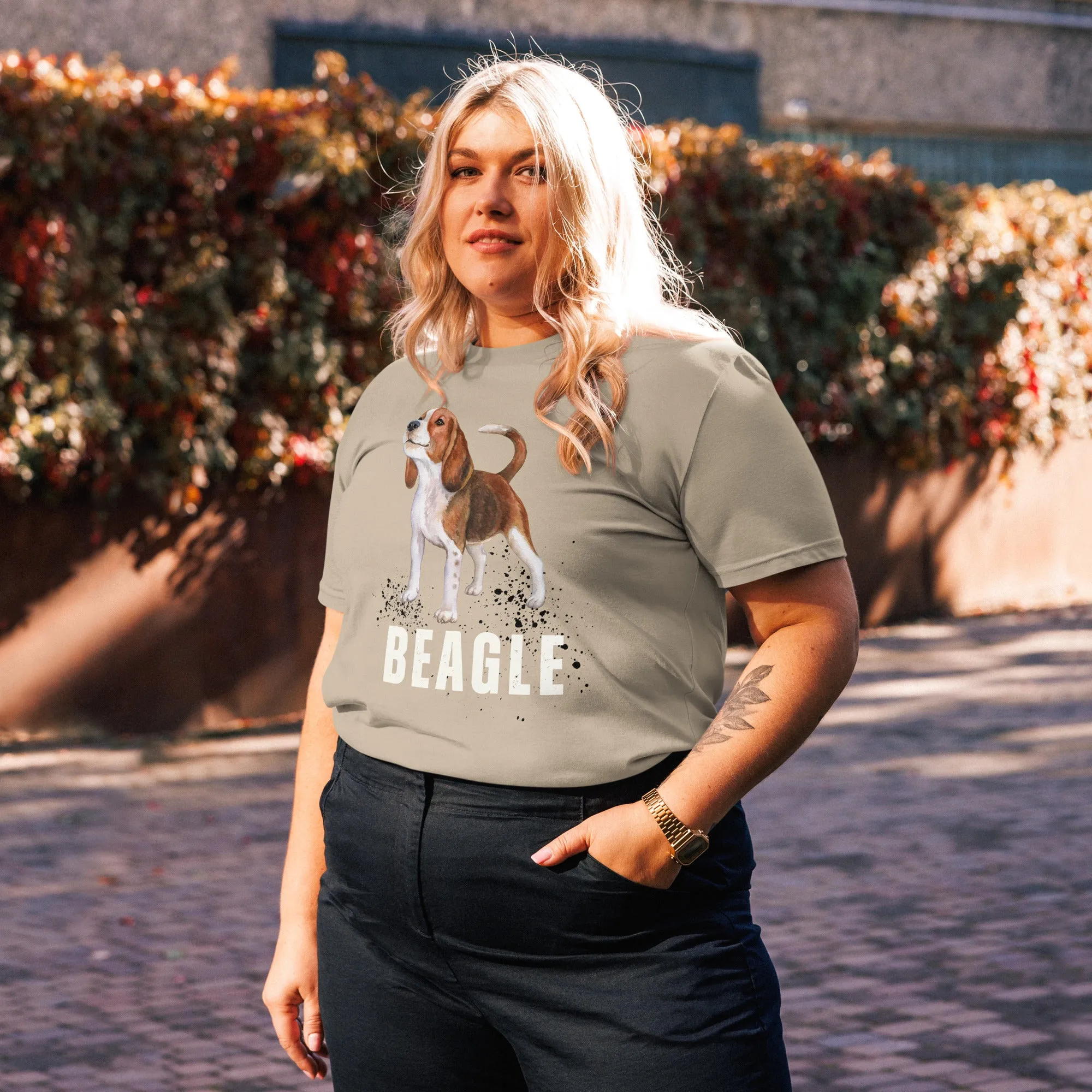 Beagle Love, Unisex organic t-shirt