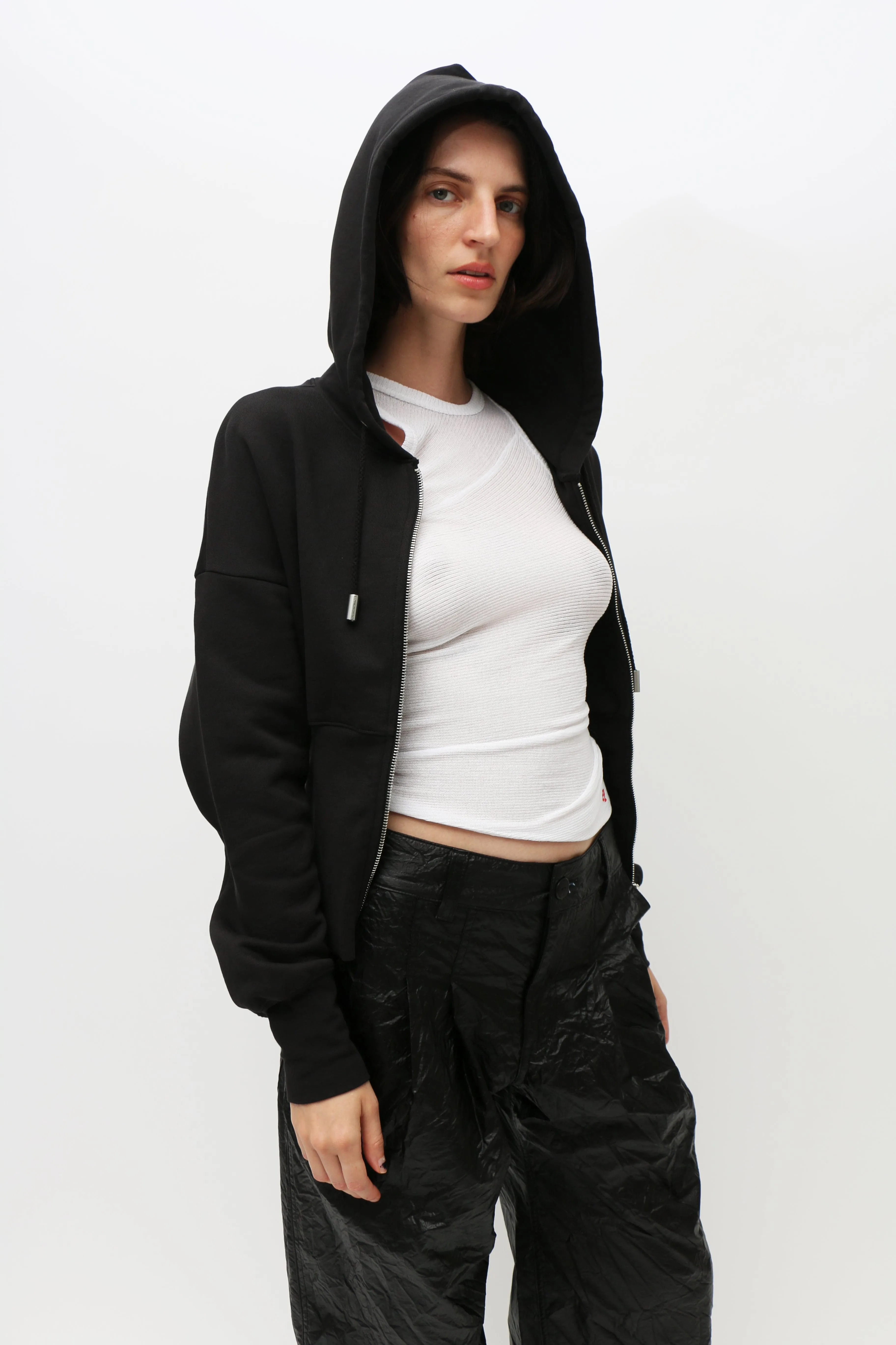 Black Snatched Hoodie