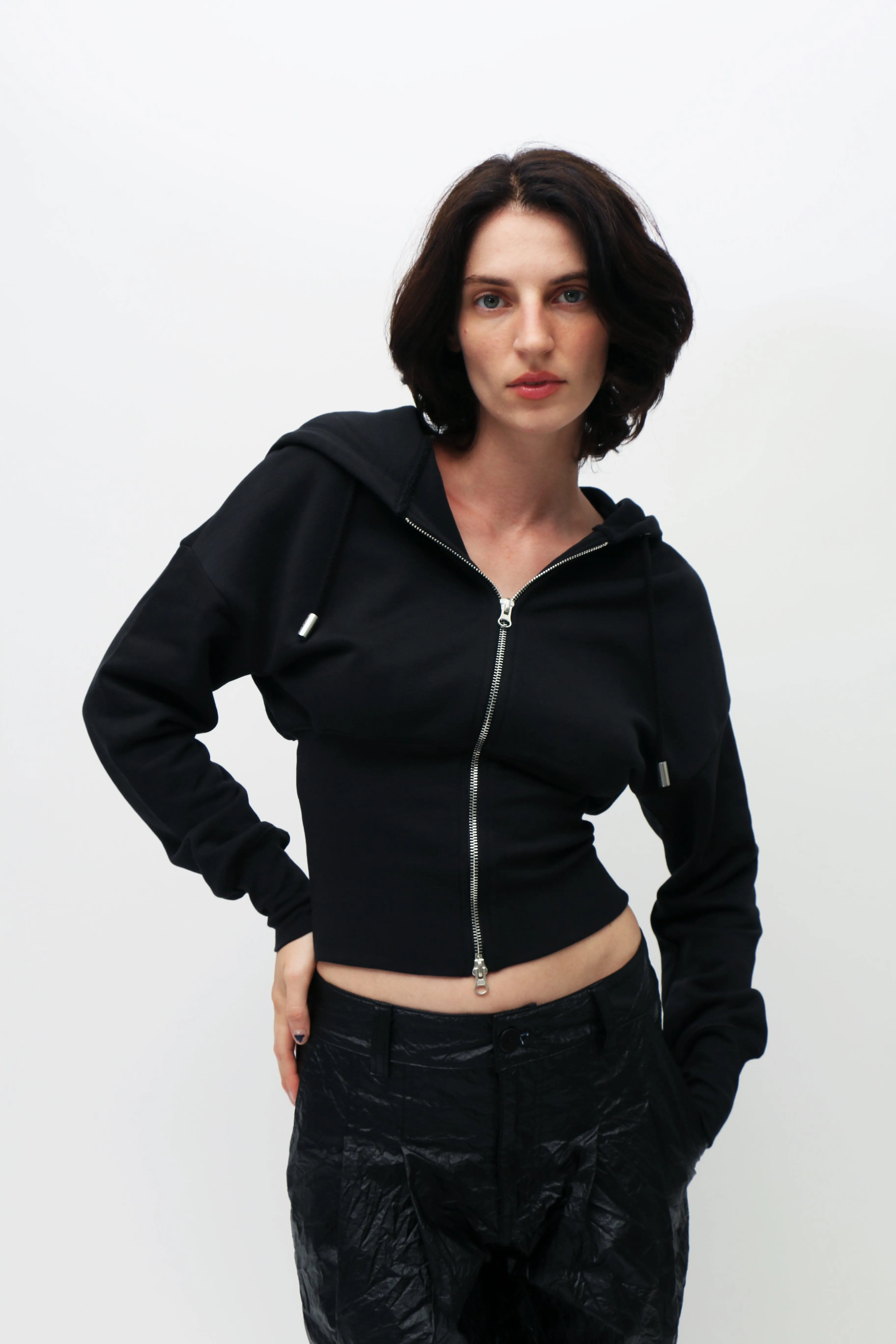 Black Snatched Hoodie