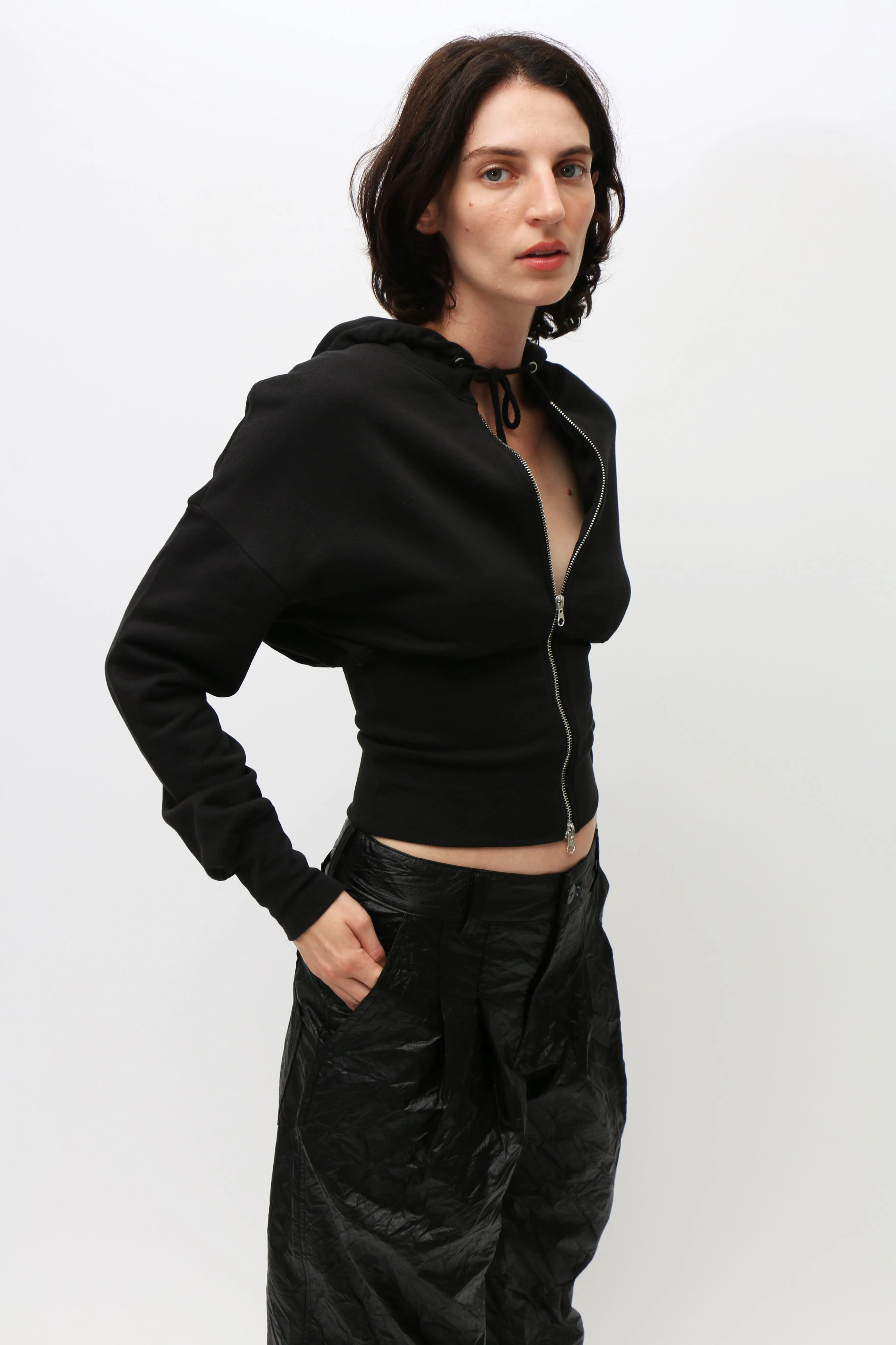 Black Snatched Hoodie