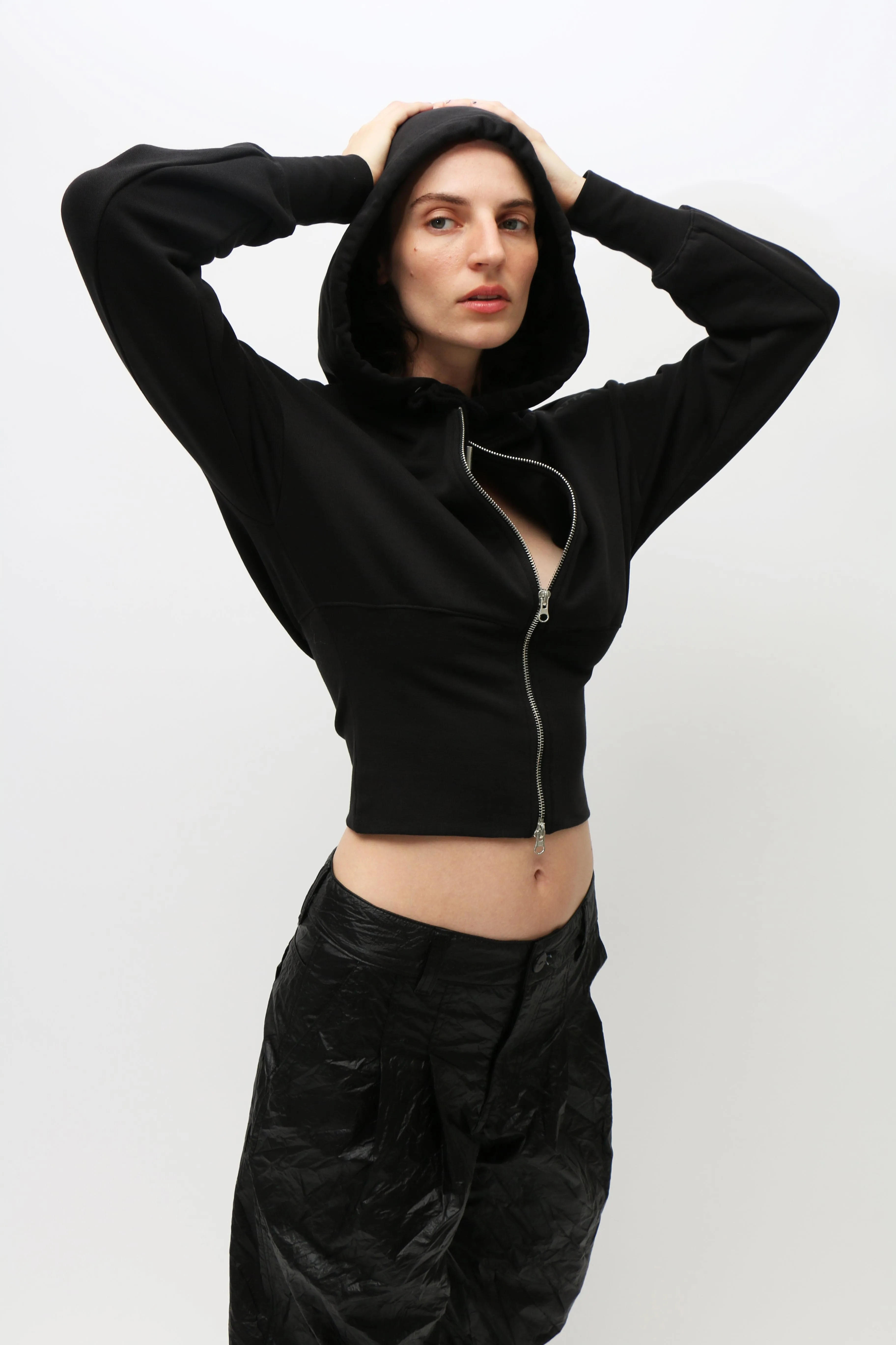 Black Snatched Hoodie