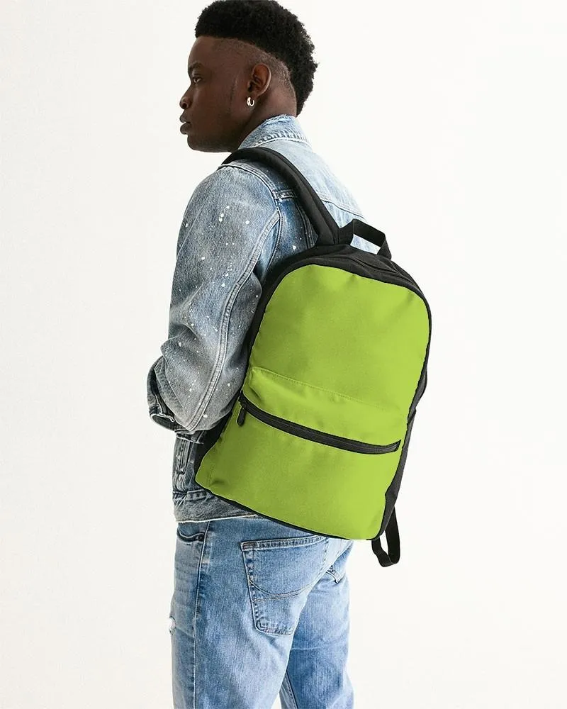 Bright Warm Green Canvas Backpack | Bright Pure Warm Green | C38M0Y100K0
