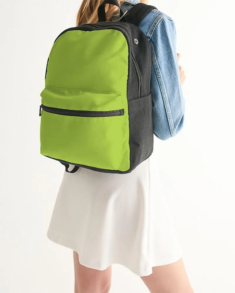 Bright Warm Green Canvas Backpack | Bright Pure Warm Green | C38M0Y100K0