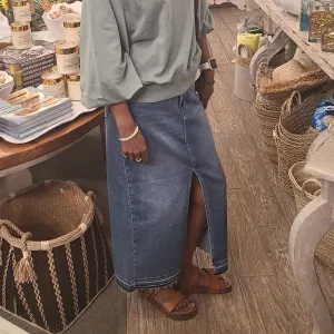 Cello Jeans High Rise Maxi Skirt