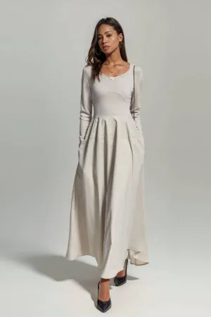 Elegant Worsted Wool Dress