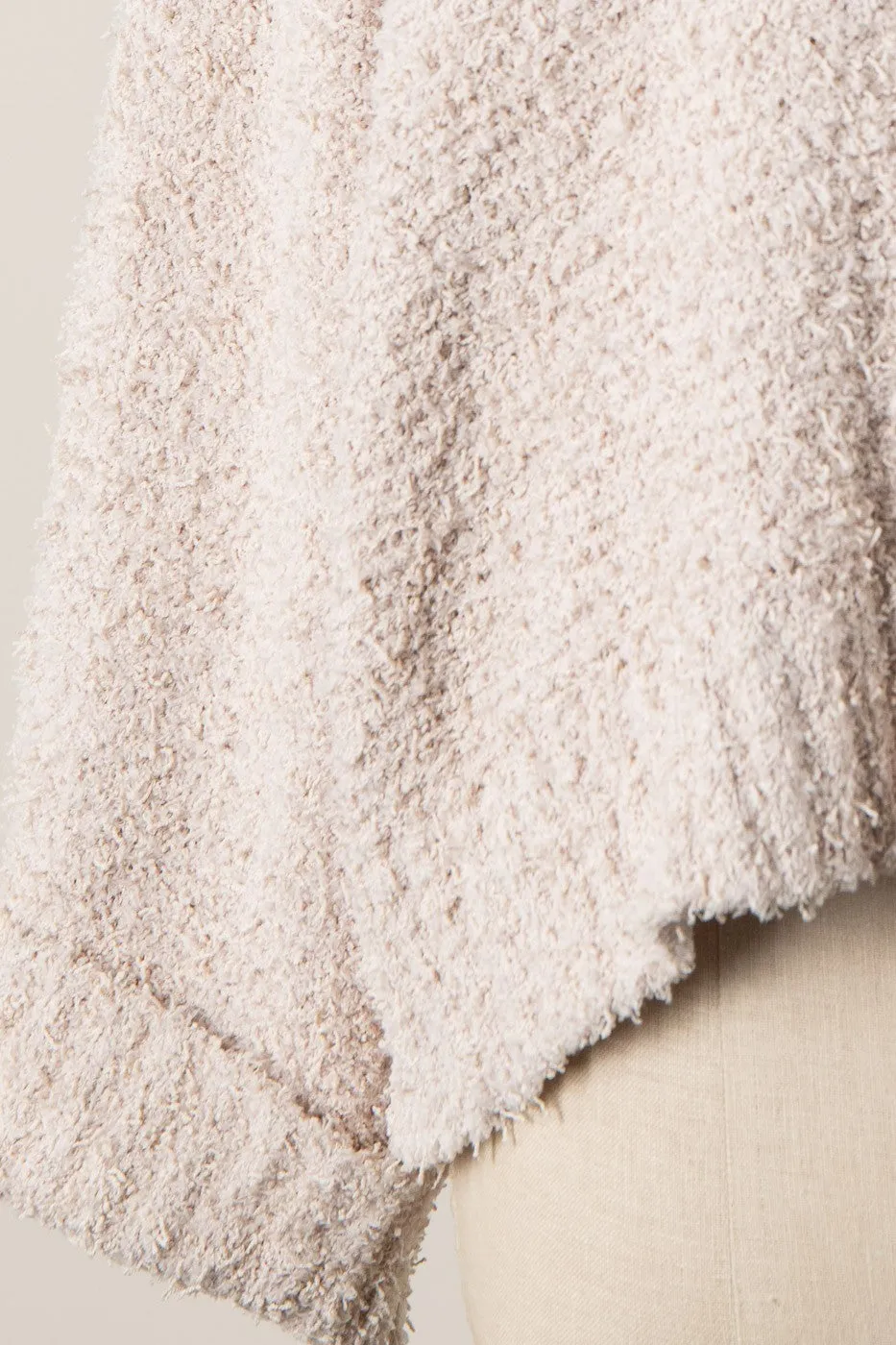 FUZZY COWL NECK KNIT TUNIC 1 PACK