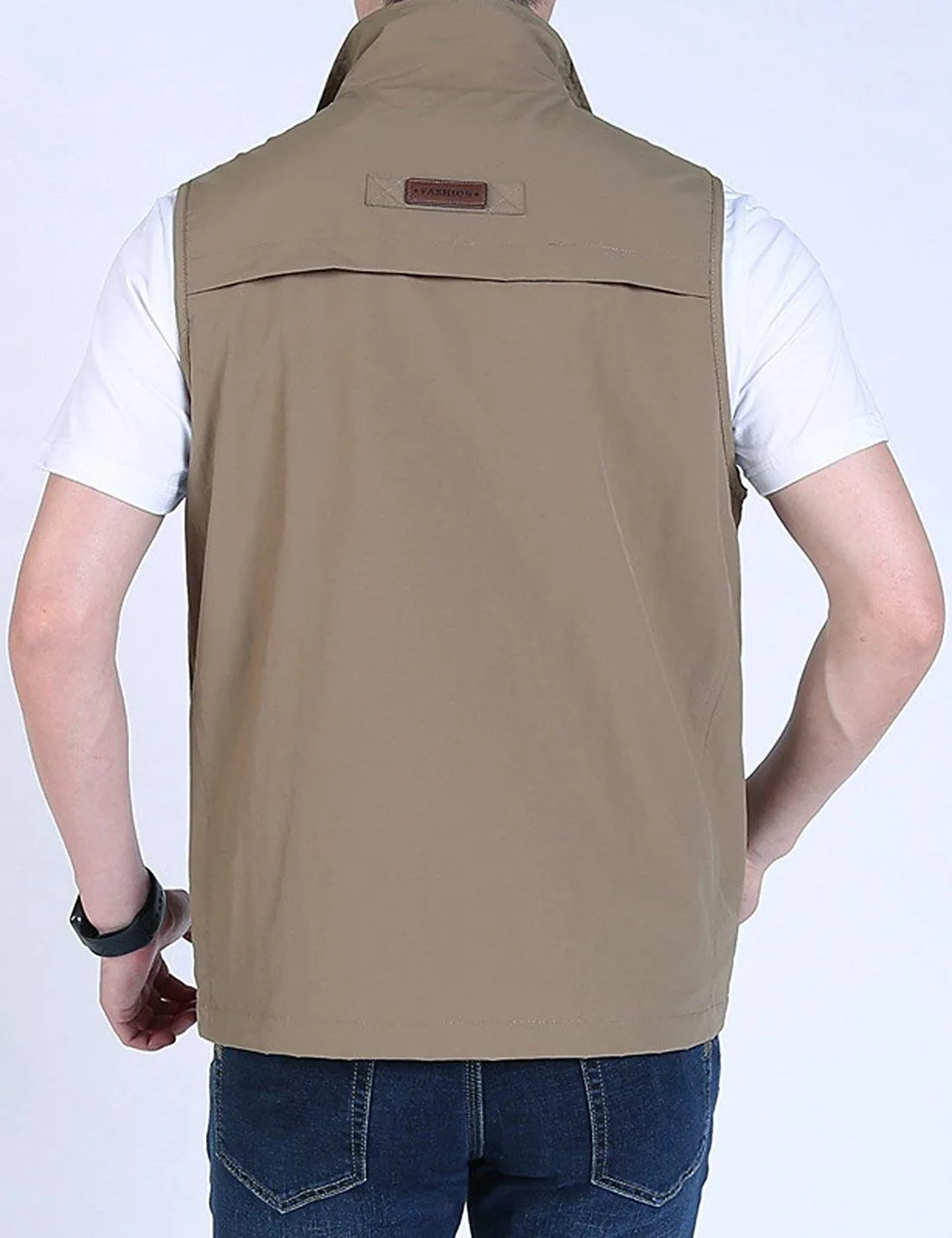 Jenkoon Men's Work Multi-Pockets Lightweight Outdoor Travel Fishing Vest