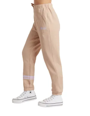 Laid Back Mid-Rise Fleece Jogger Pant - Mushroom