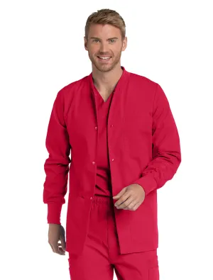 Landau Essentials Men's Warm-Up Scrub Jacket