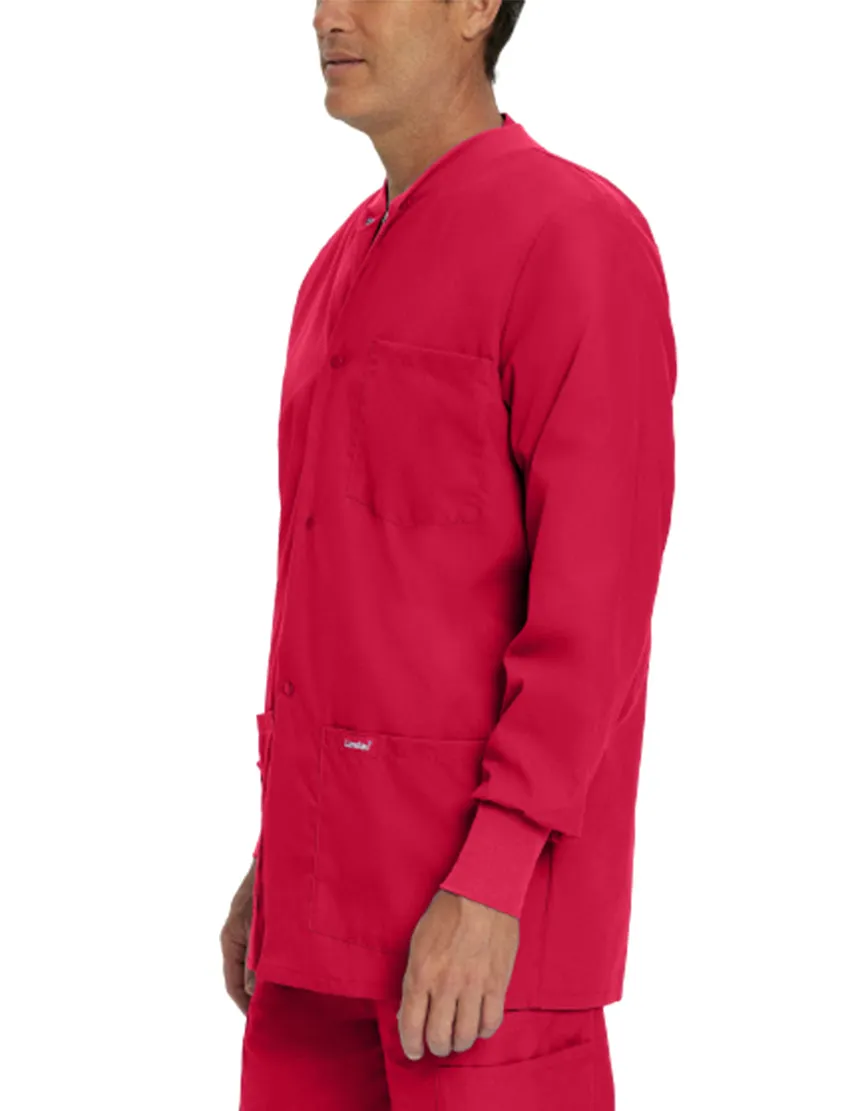 Landau Essentials Men's Warm-Up Scrub Jacket