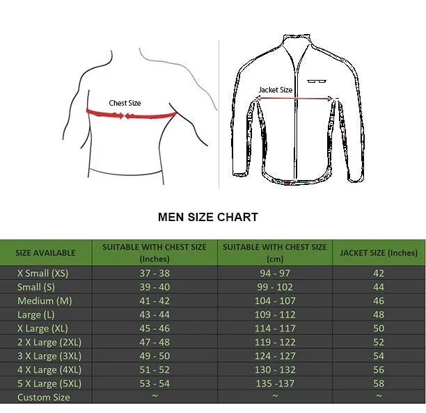Men's Black Red Stripes Genuine Leather Biker Jacket