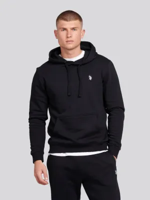 Mens Double Horsemen Hoodie in Black Bright White DHM