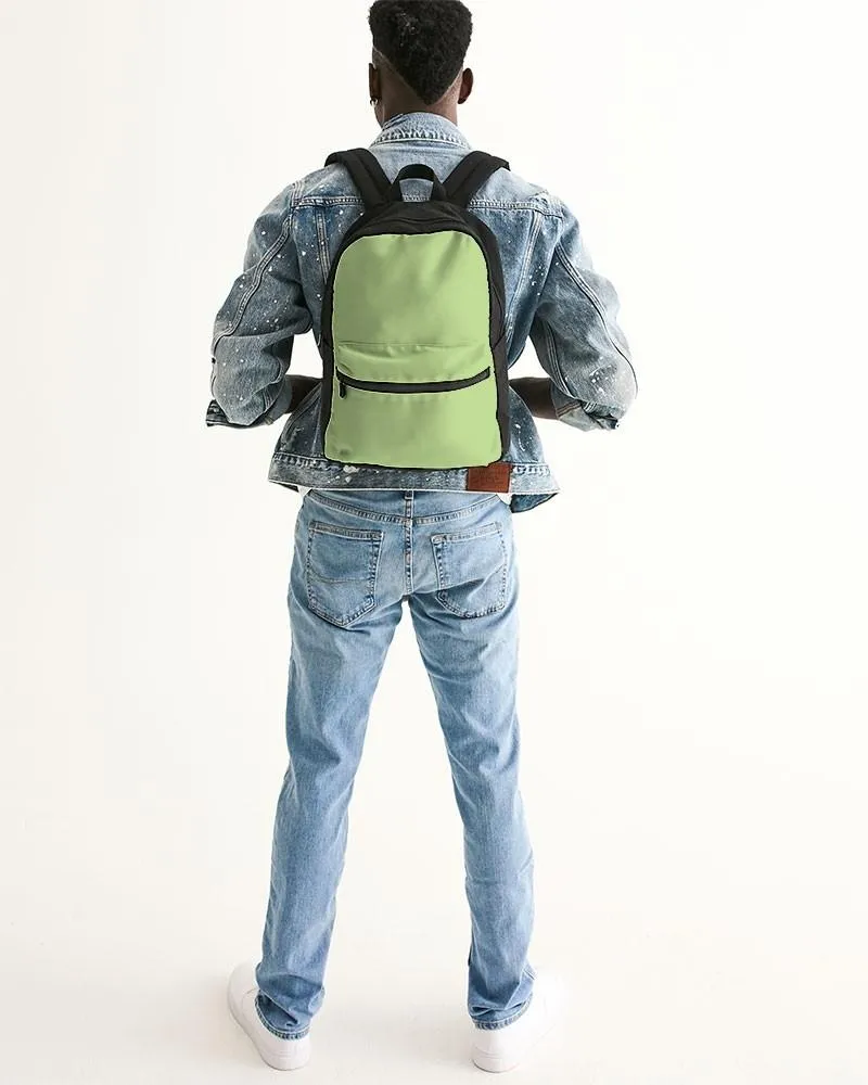 Pastel Warm Green Canvas Backpack | Bright Pastel Warm Green | C30M0Y60K0