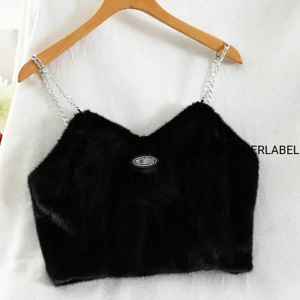 Rachel Fur Cami top