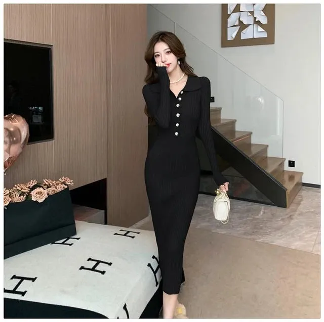 Ribbed Knit bodycon Dress