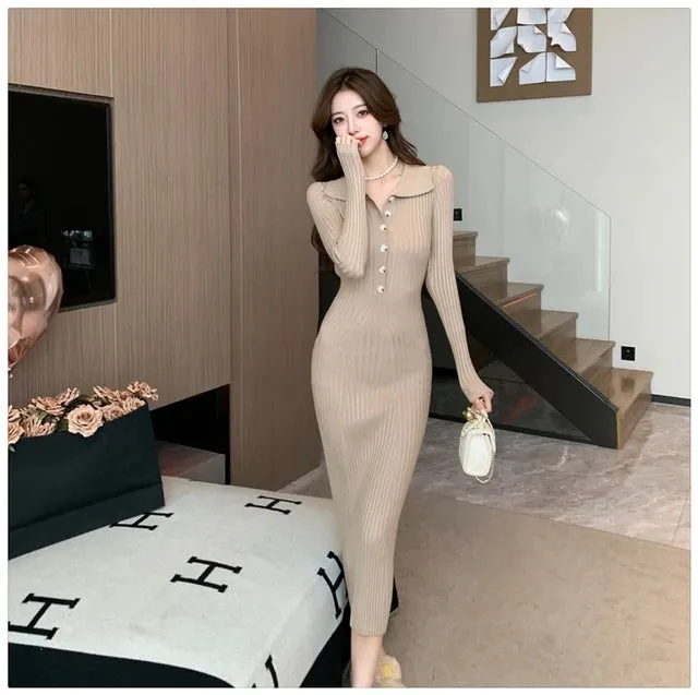 Ribbed Knit bodycon Dress