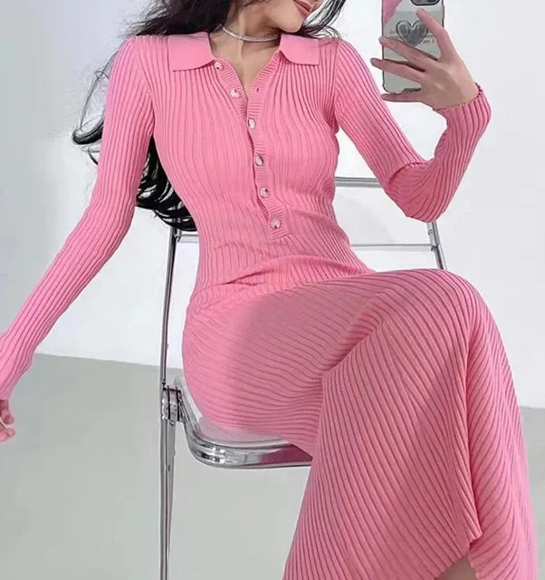 Ribbed Knit bodycon Dress