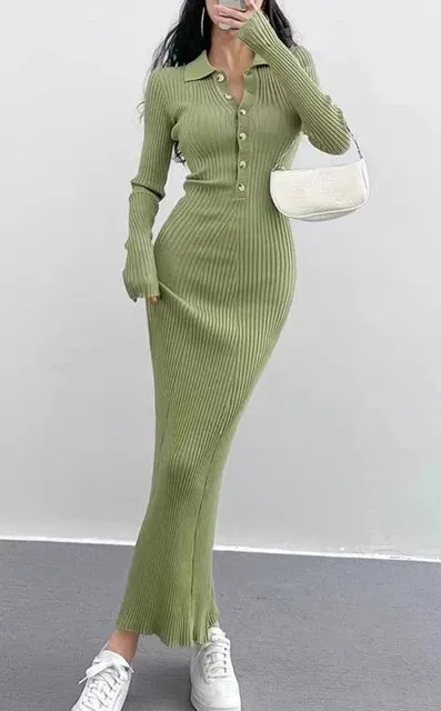 Ribbed Knit bodycon Dress