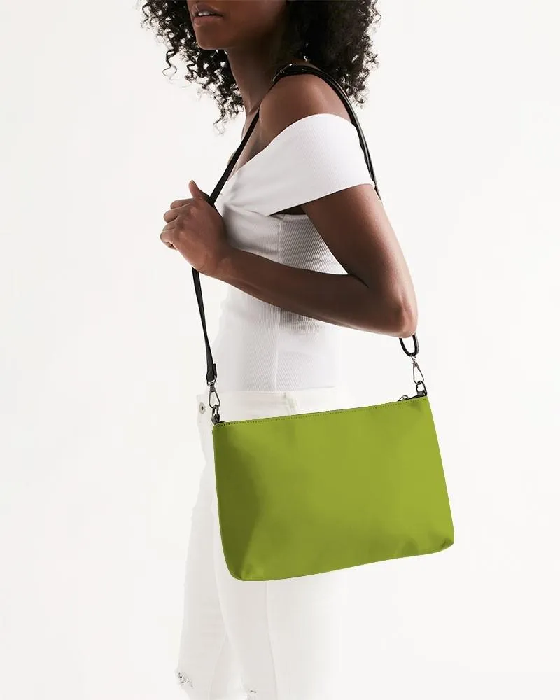 Shaded Warm Green Zip Pouch | C25M0Y100K30