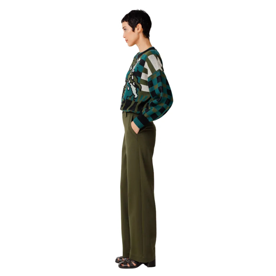SKFK Womens Trousers Nekane Deep Green