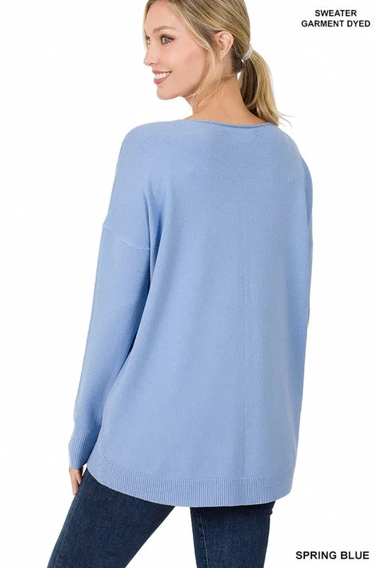 Soft Knit V Neck Sweater
