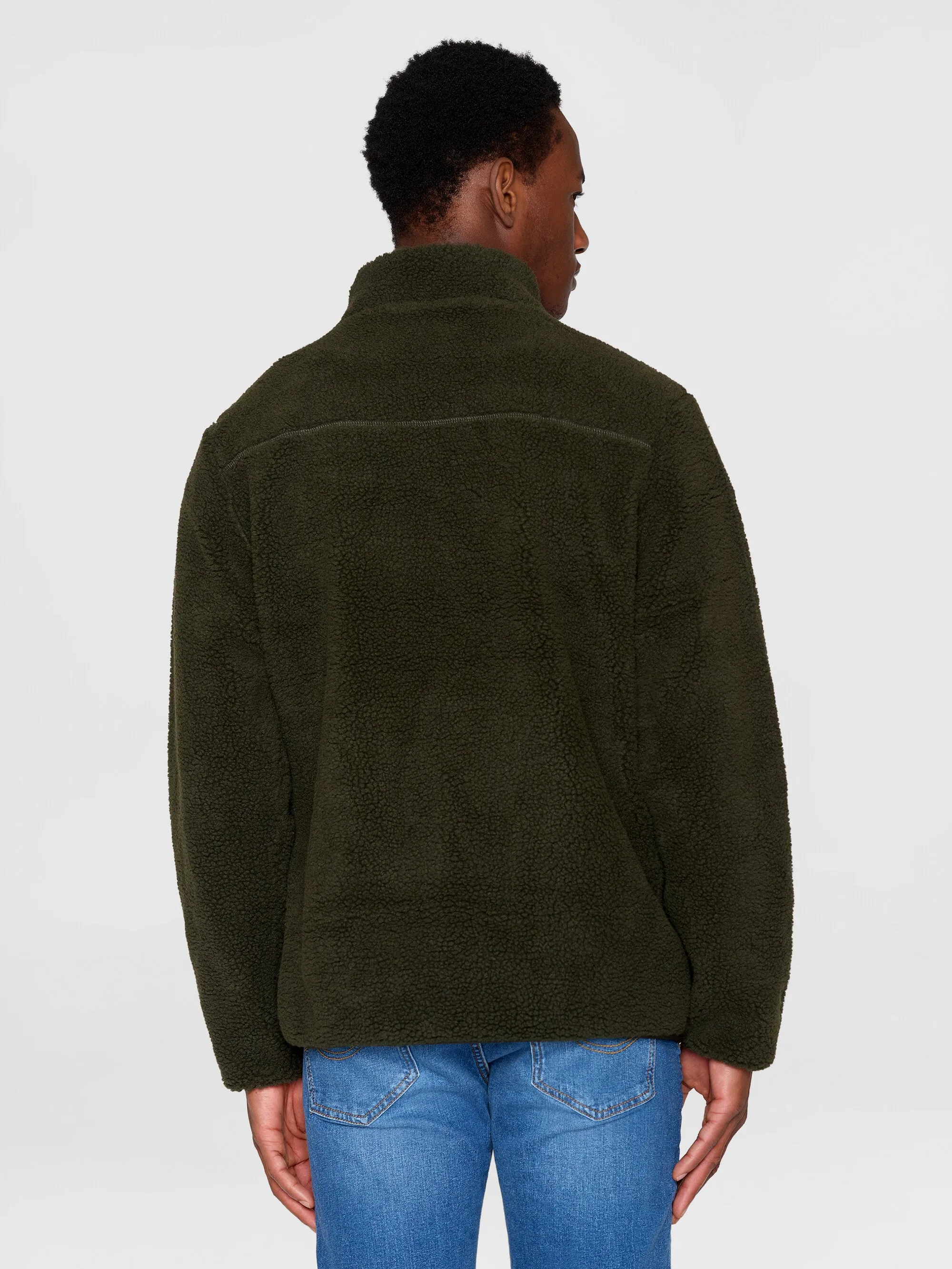 Teddy fleece zip sweat - Forrest Night