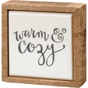Warm & Cozy Box Sign Mini