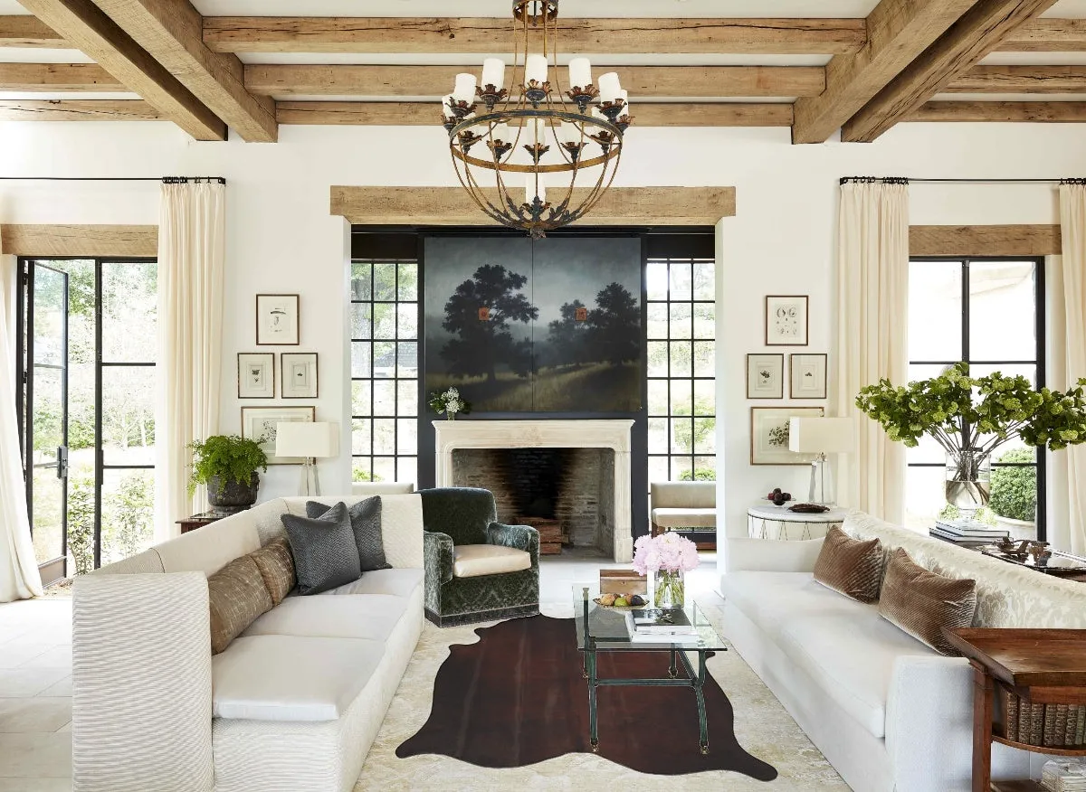 Warm Caramel Large Brazilian Cowhide Rug 6'4"H x 5'9"W #A35156 by Hudson Hides