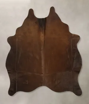 Warm Caramel Medium Brazilian Cowhide Rug 5'3"H x 4'5"W #B11050 by Hudson Hides