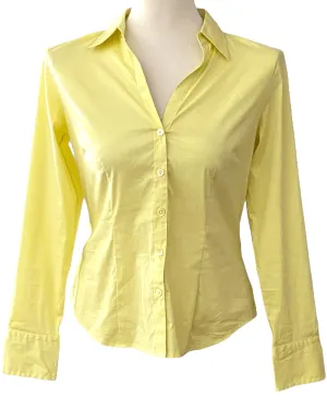 Warm Spring Yellow Button-Down Shirt