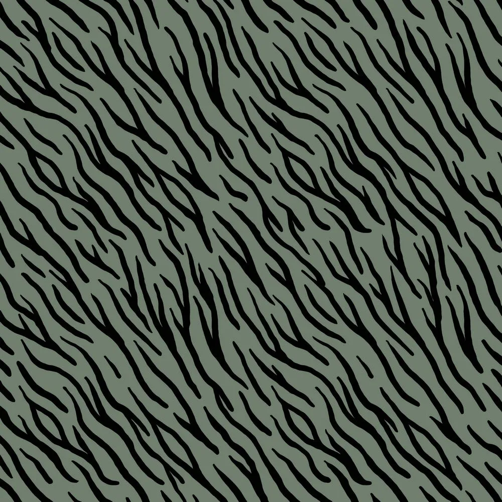 Zebra- Soft Sweatshirting-Green